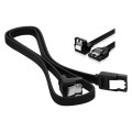 Sata3 L Kablo 6GB 26AWG 50CM Siyah 90 Derece